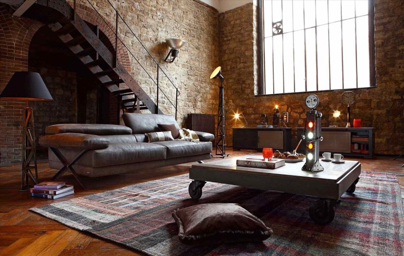 Sofa English style loft industrial