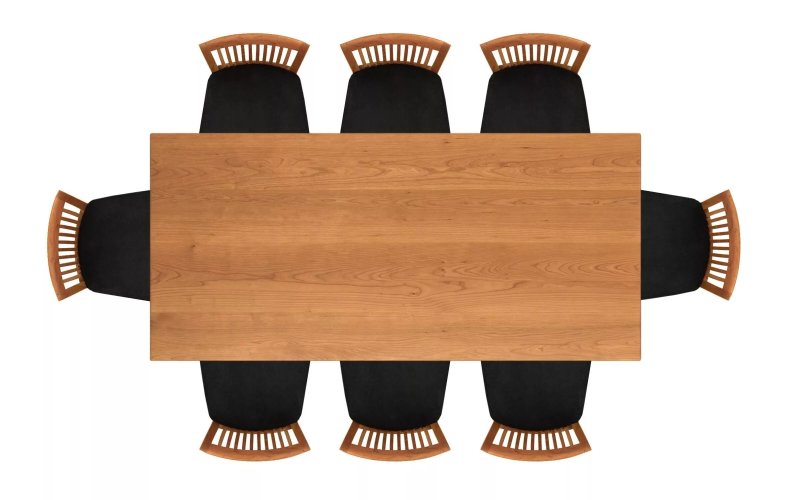 Dining table from above