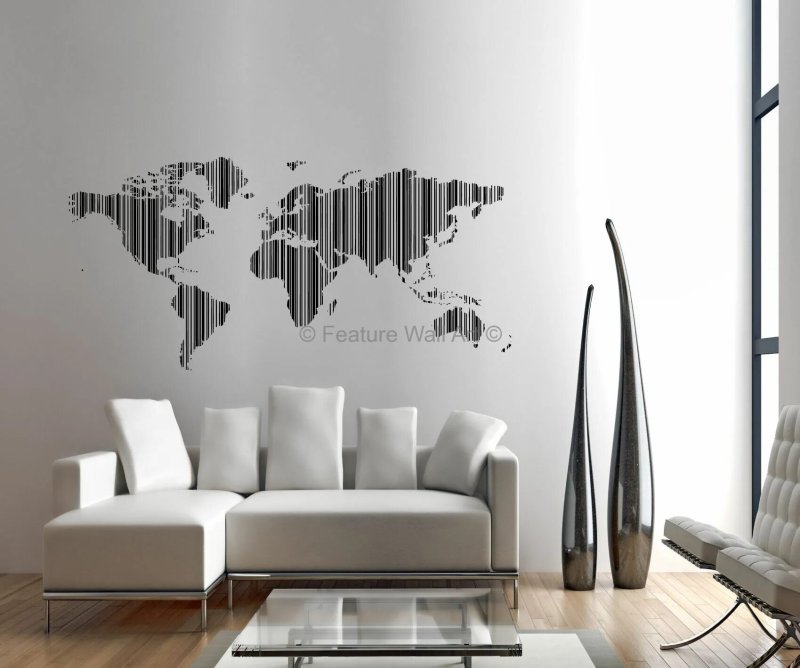 World Maps on the Wall