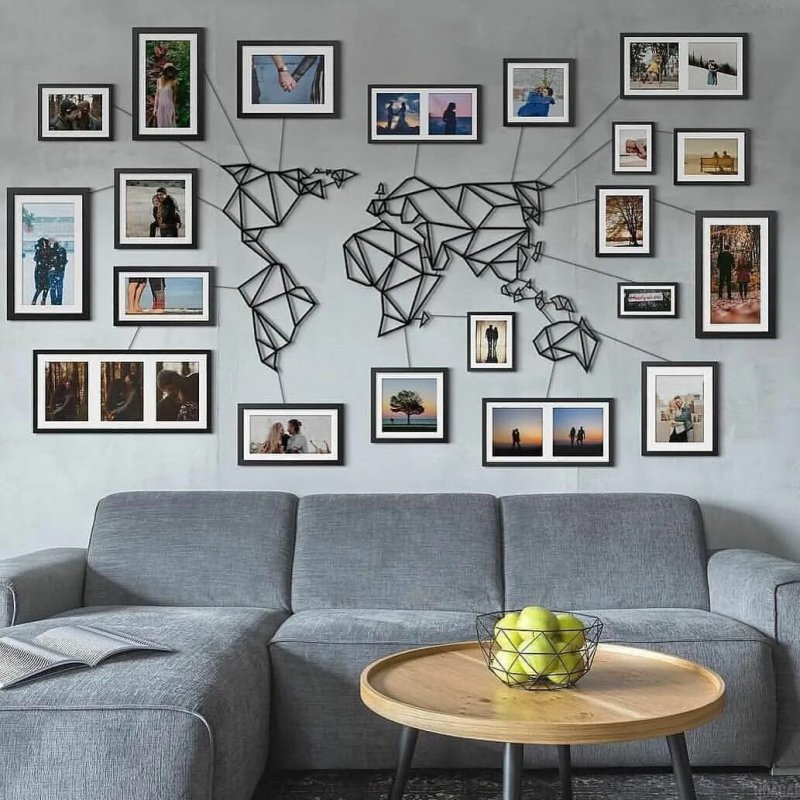 Decor World Map on the Wall