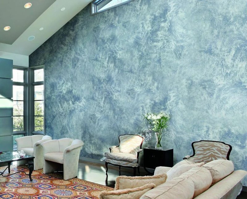 Venetian plaster in the interior