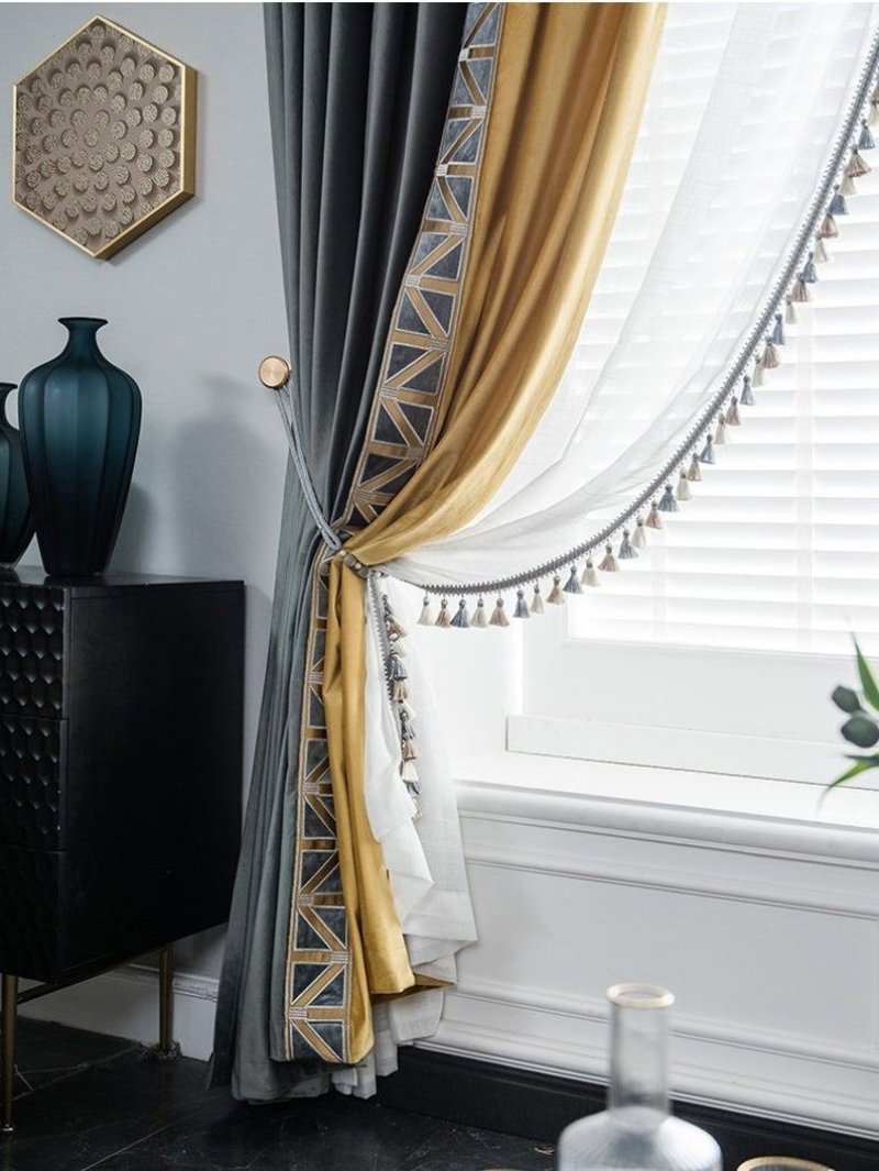 Curtains in a modern style