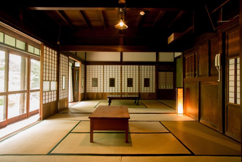 Traditional Japanese house inside