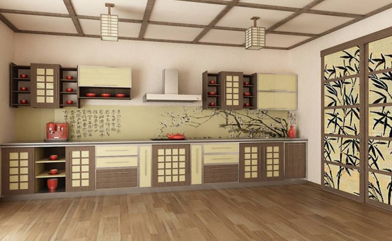 Japandy style kitchen