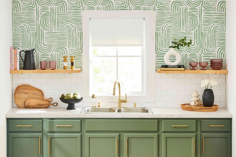 Skandy -style kitchen green