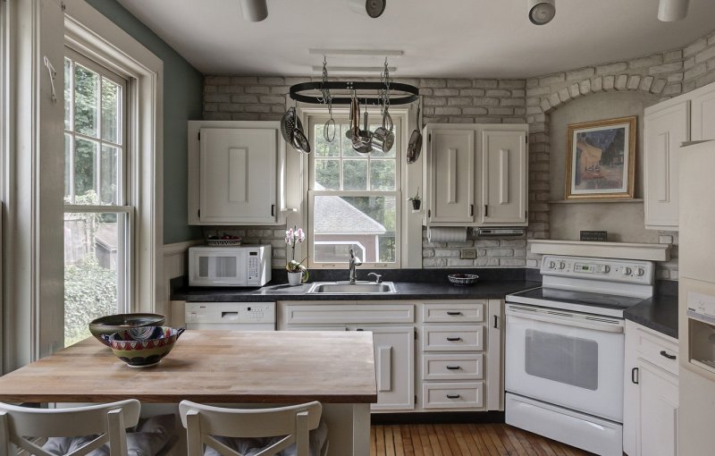 The interior of the kitchen in the style of Provence