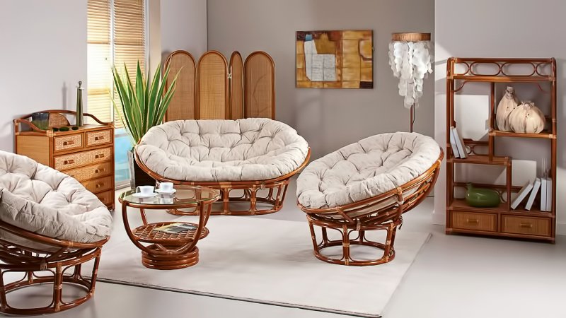 Papasan rattan furniture