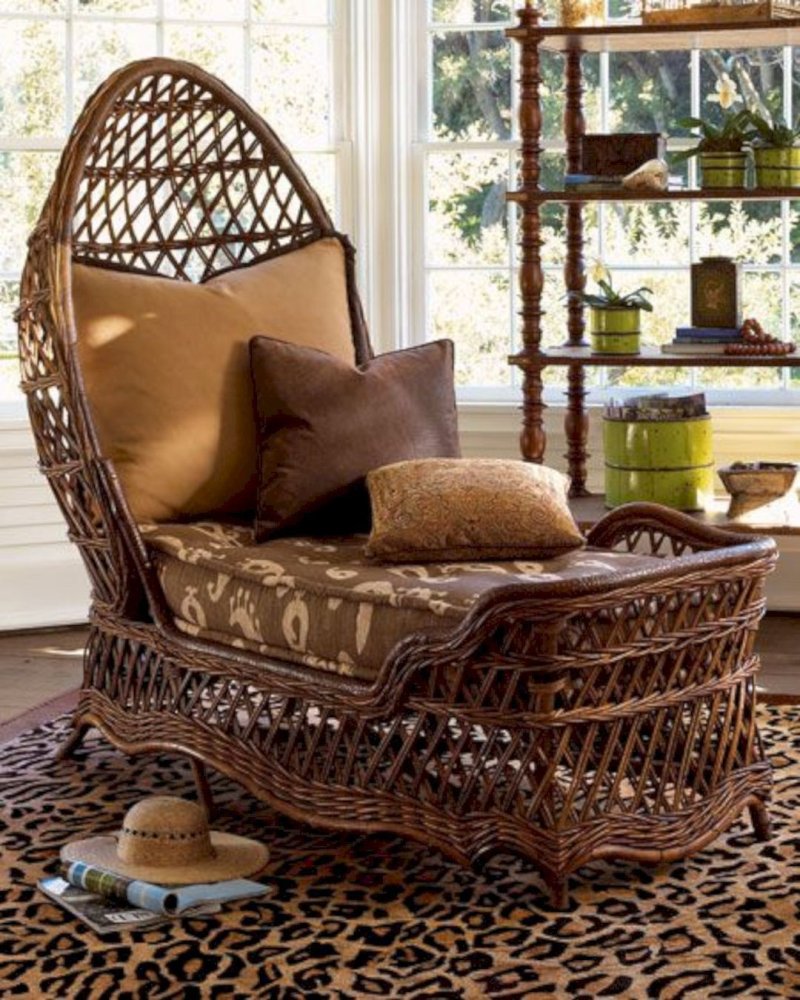 Rattan furniture in the interior