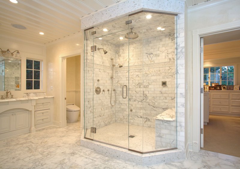 Showers in a private house