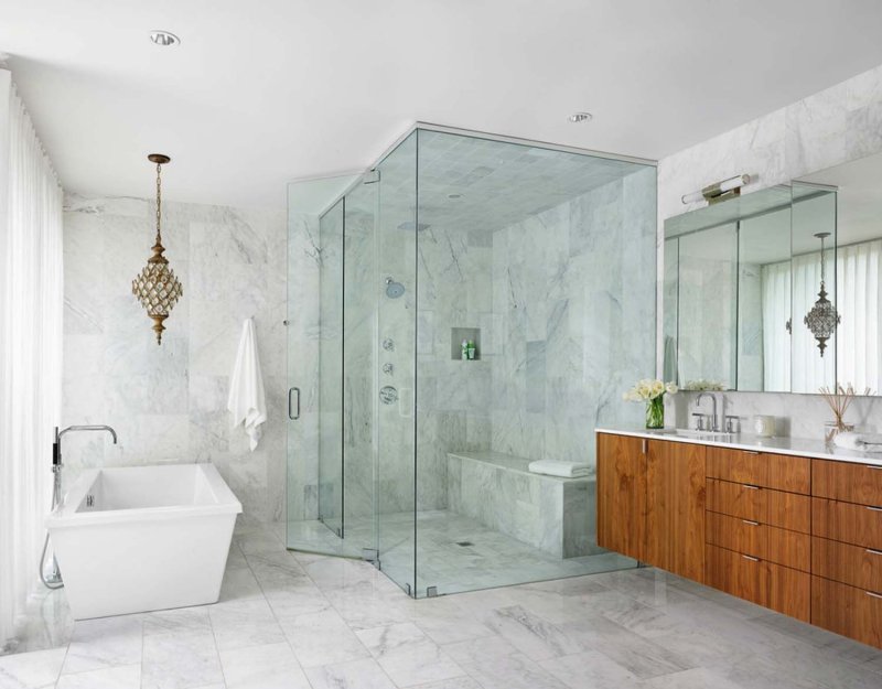 Showers in modern style