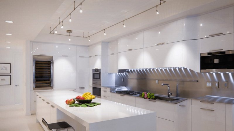 White kitchen in a modern style