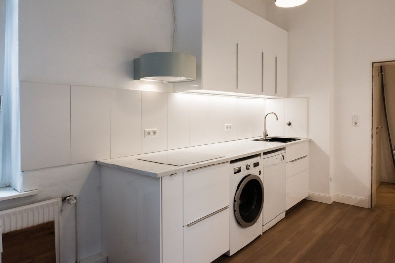 Built -in washing machine under the countertop IKEA