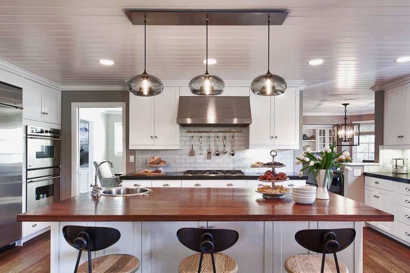 Chandeliers to the kitchen modern