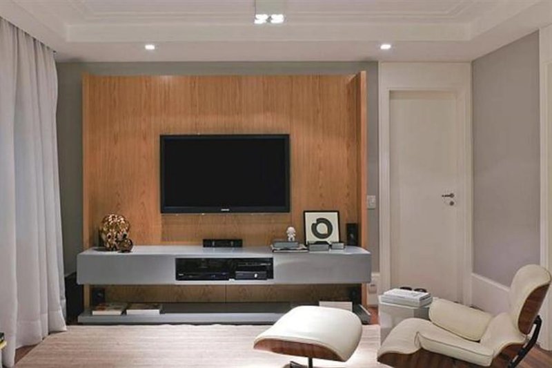 TV zone in the living room in a modern style