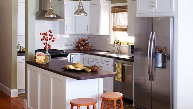 Kitchen island with a dining Ikea zone