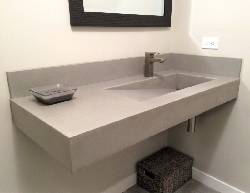 Micro -concrete sink