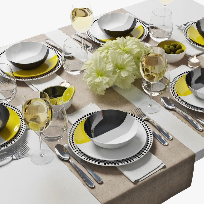 Table setting dishes