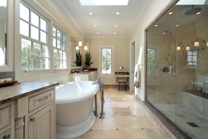 Bathroom design in a private house