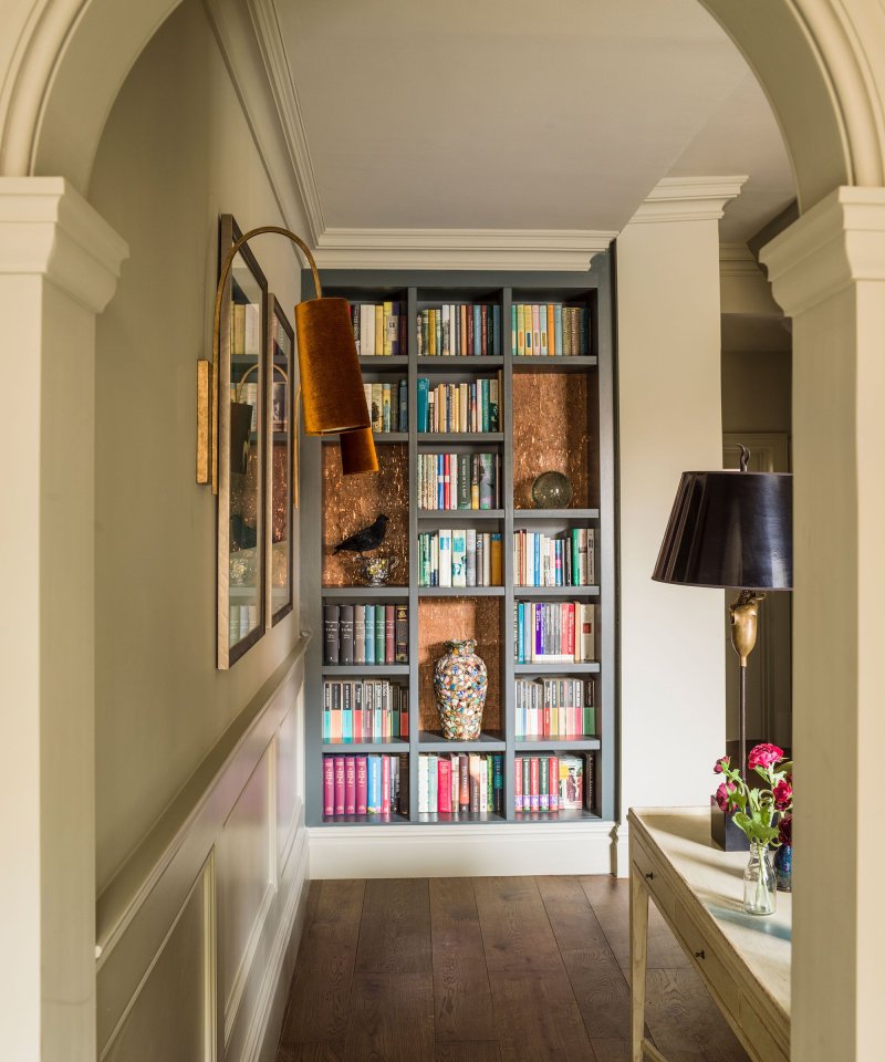 Home library interior