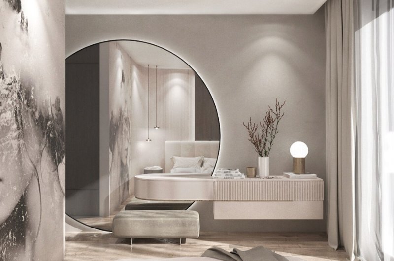 Toilet table in the bedroom design