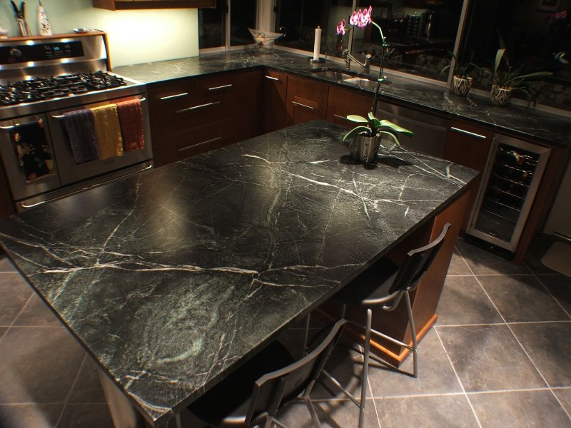 Black marble tabletop Skif