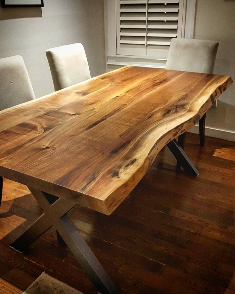 Loft table from slab