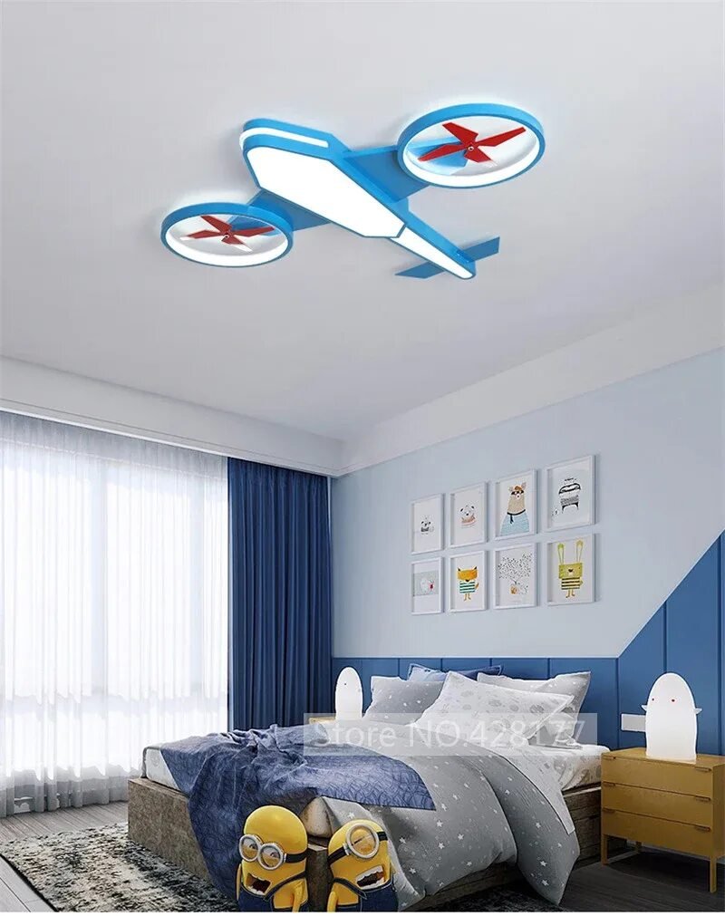 Wall lamp in a children s plane