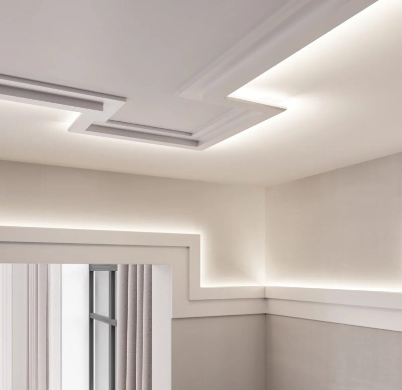 Ceiling skirting boat for LED tape