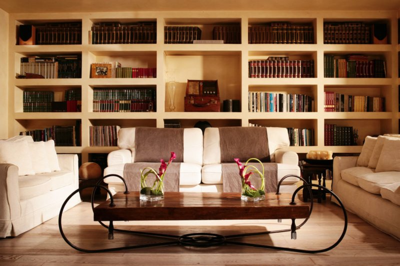 Home library interior