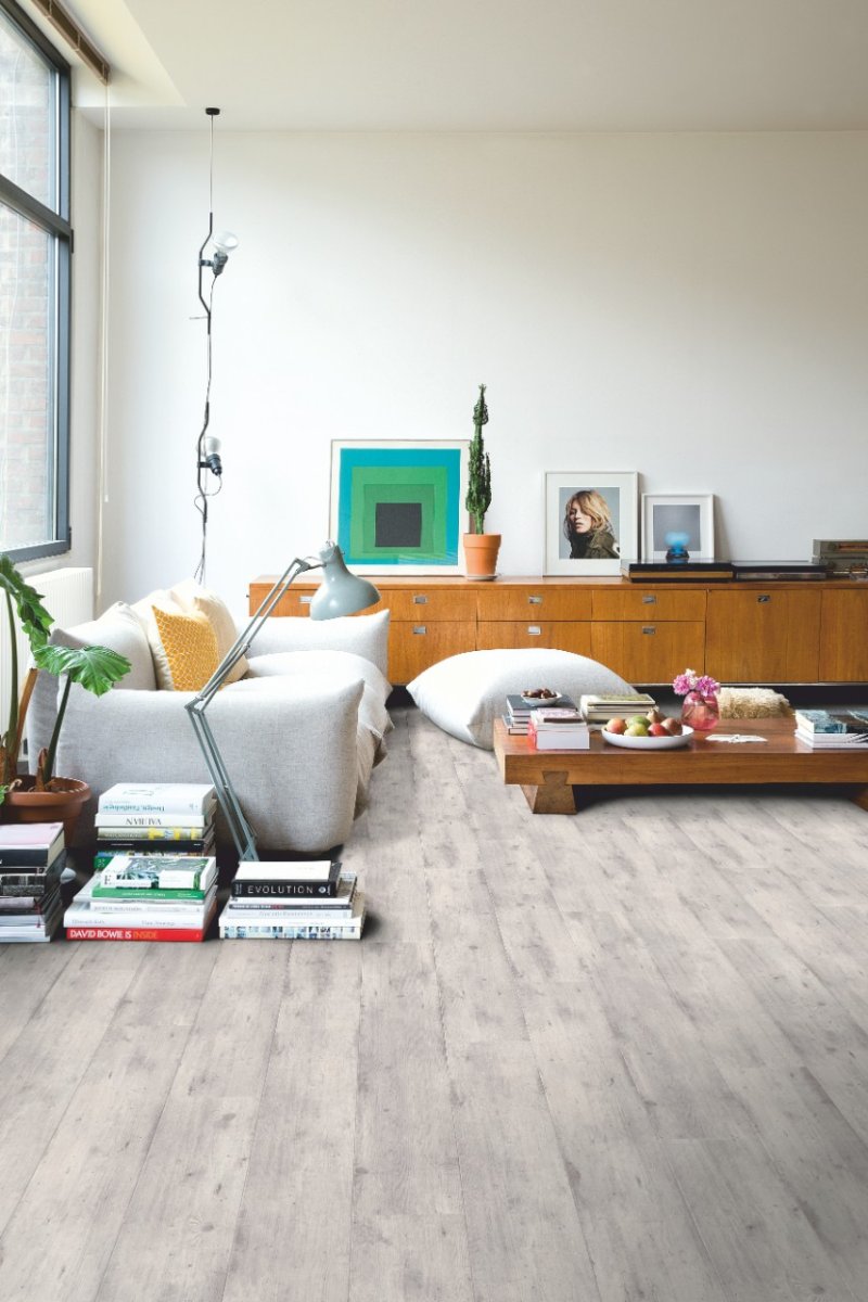 Laminate Quick-step Impressive 8/32 4V IM4665 Oak Gray varnished