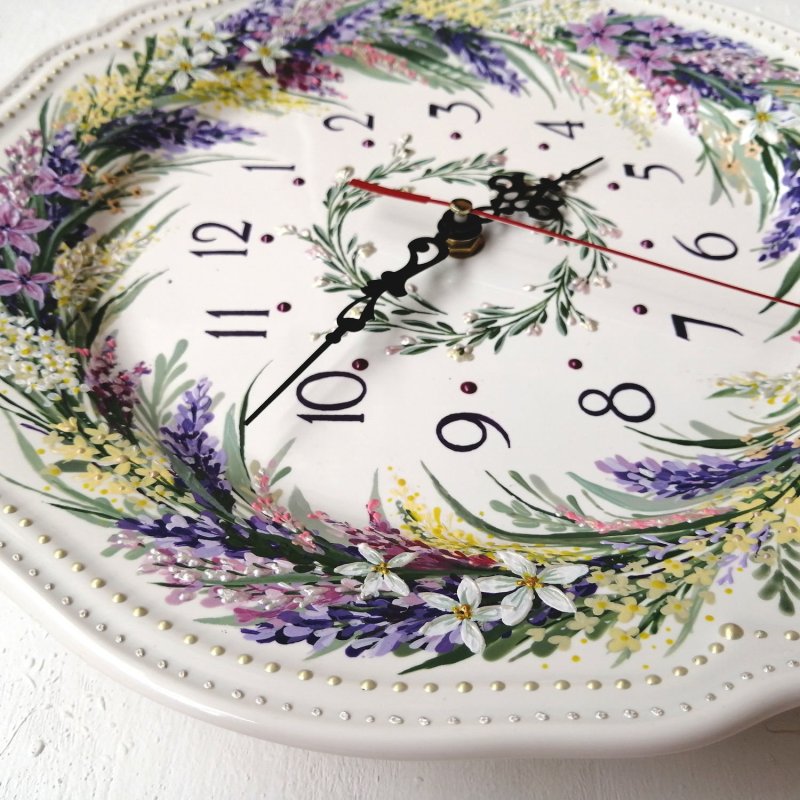 Wall clock in Provencal style