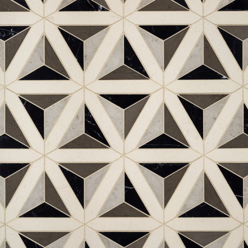 Tiles with geometric pattern