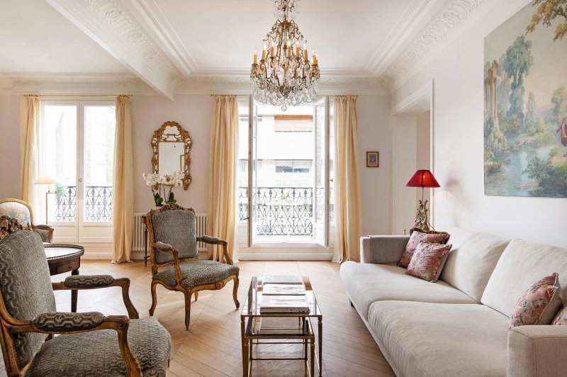 Parisian style in the interior of the apartment