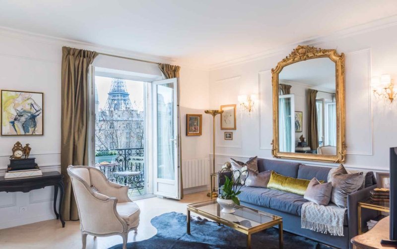 Parisian style in the interior of the apartment