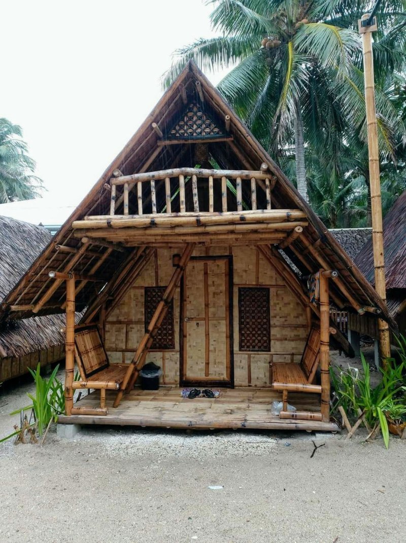 Bamboo house on Bali