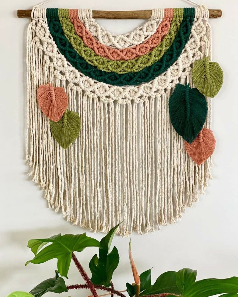 Panel in Macrame technique