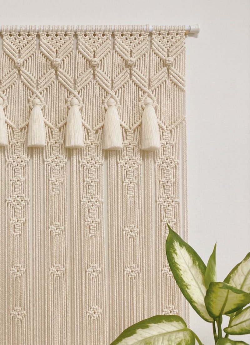 Macrame curtain