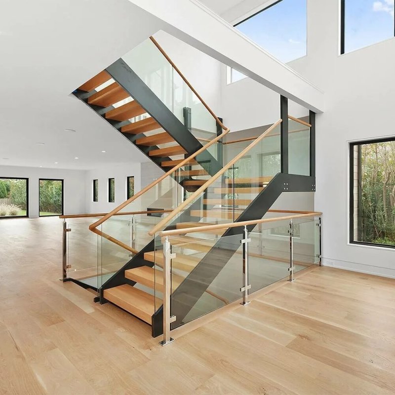 Glass Fencing of the stairs in the house