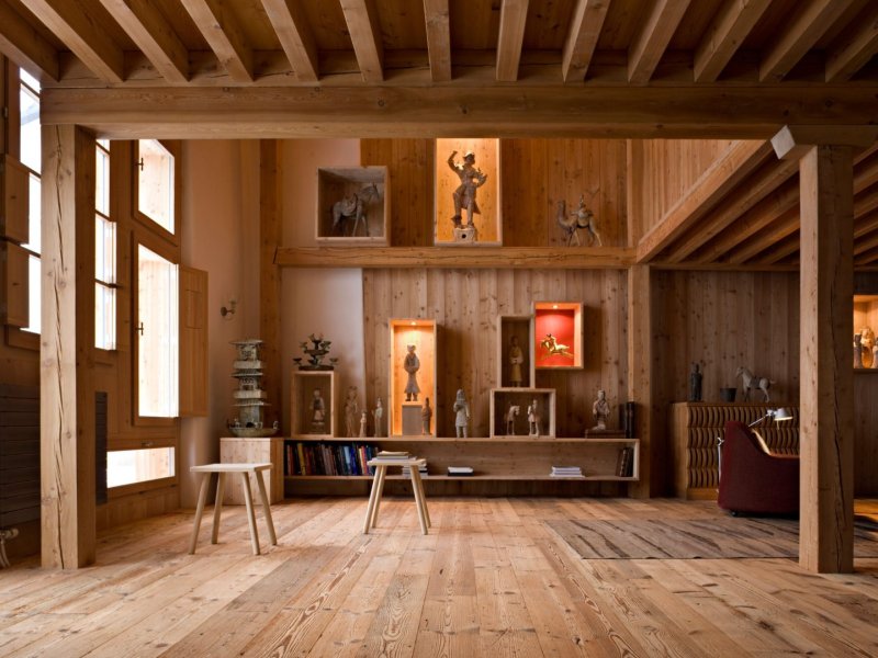 Wooden houses interior