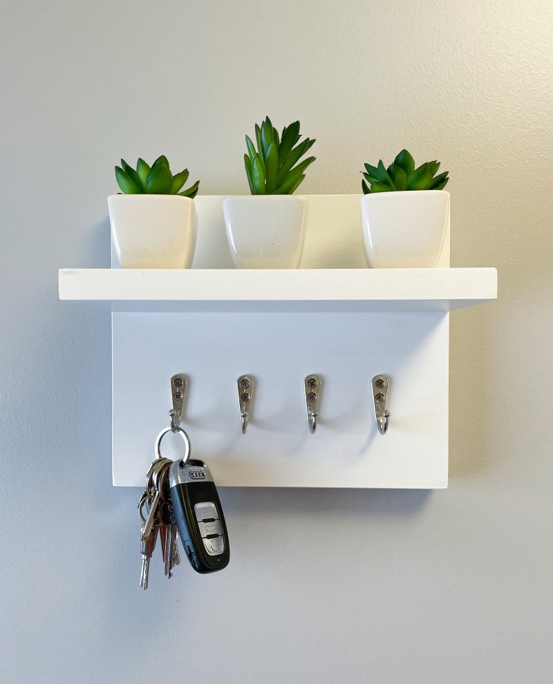 Shelf for keys in the hallway