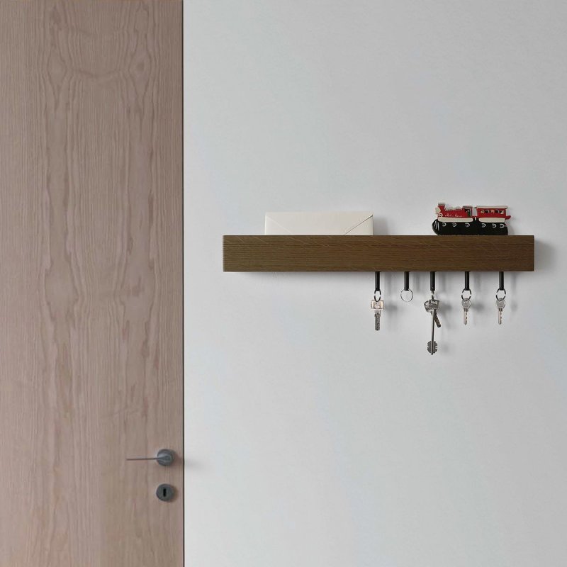 Shelves for keys in the hallway