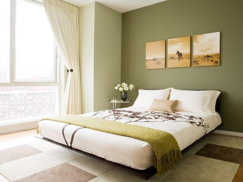 Olive -tones bedroom