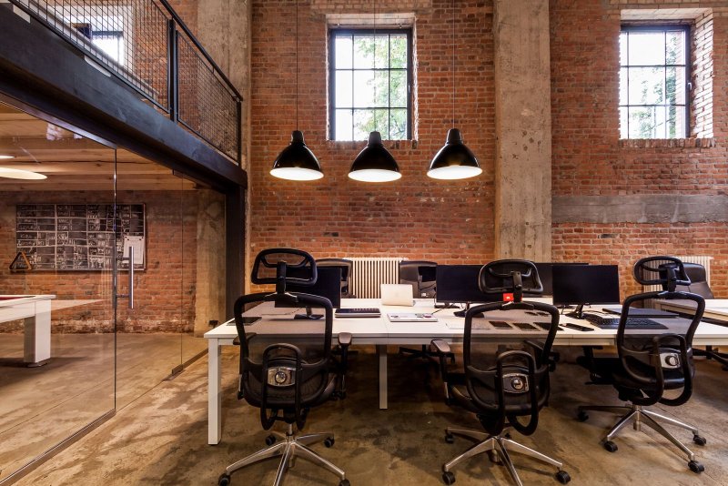 Office in the style of loft design