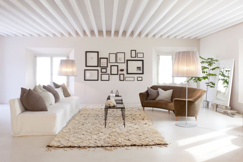 Interior white walls