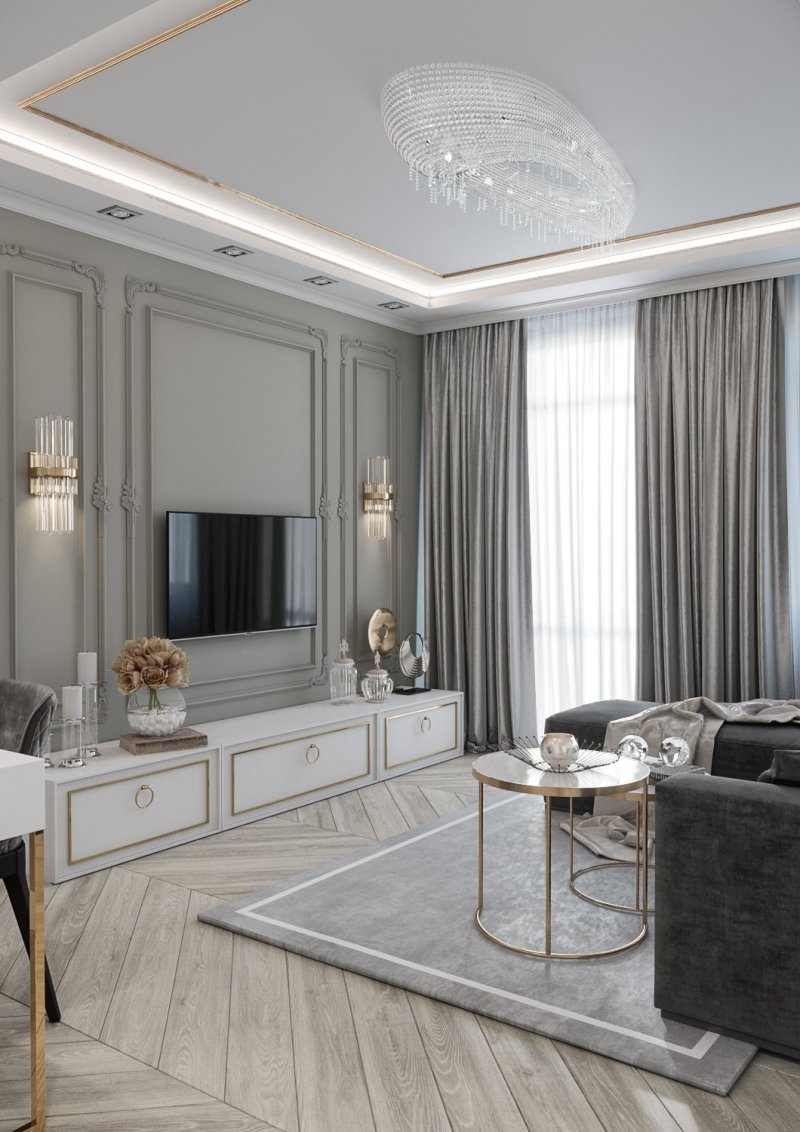 Living room in neoclassic style