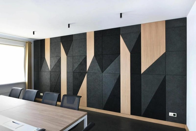 Acoustic panels in the interior