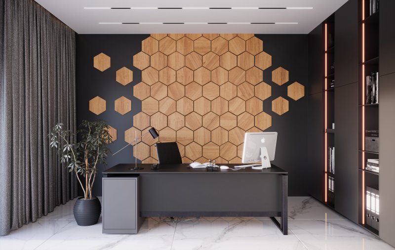 Wall panels of honeycomb