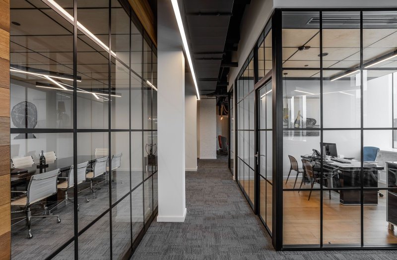 Glass partitions Office