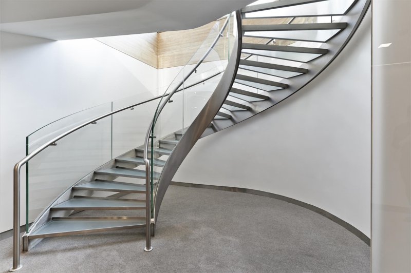 Stainless steel staircase