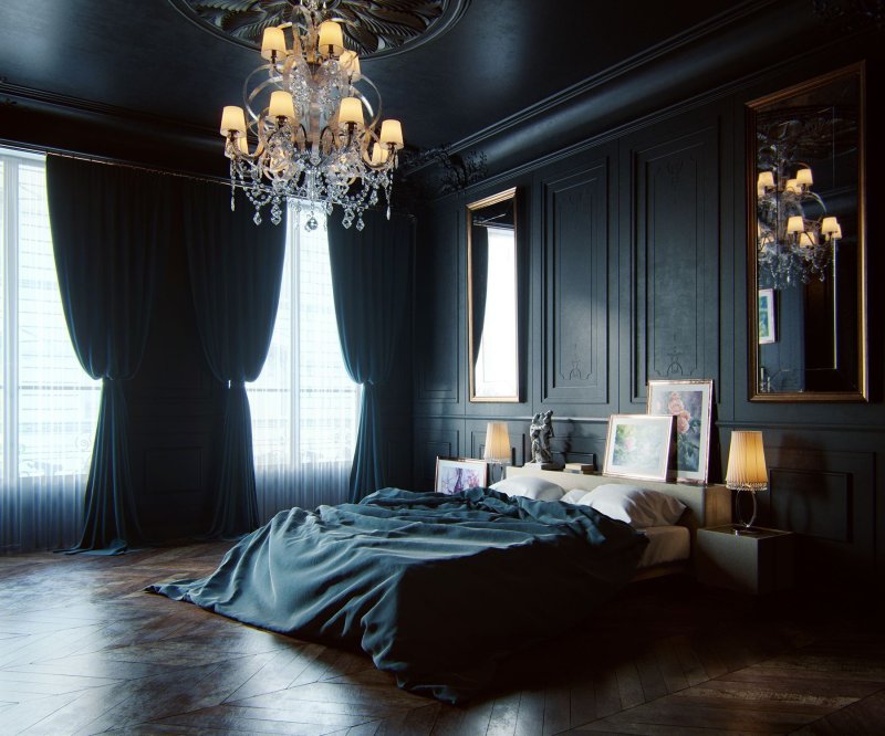 Victorian Gothic Interior Dark